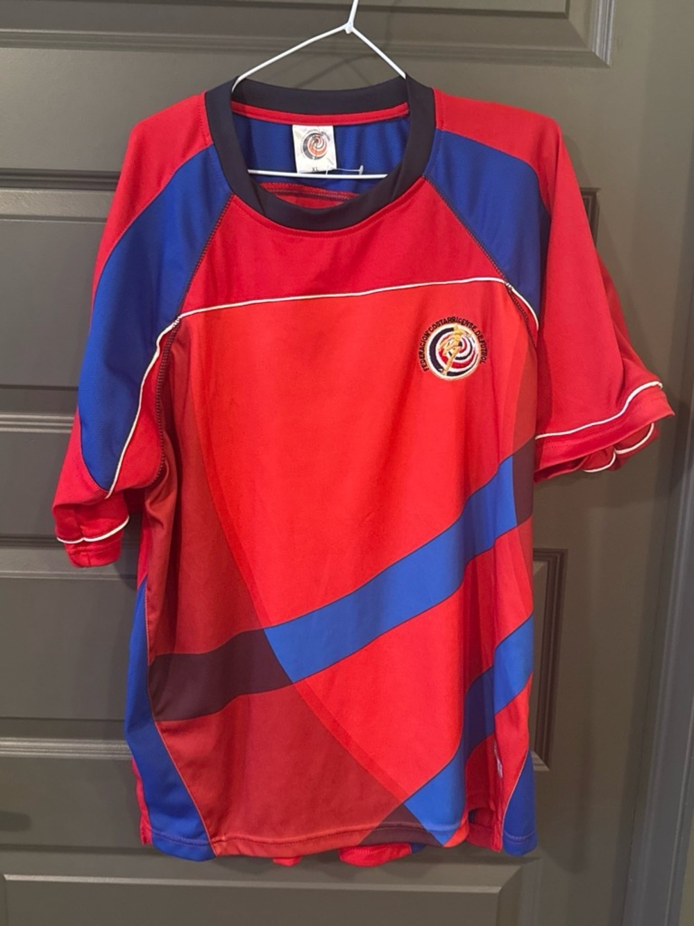 Vintage Costa Rica National Team 2002-2004 Home Soccer Jersey XL